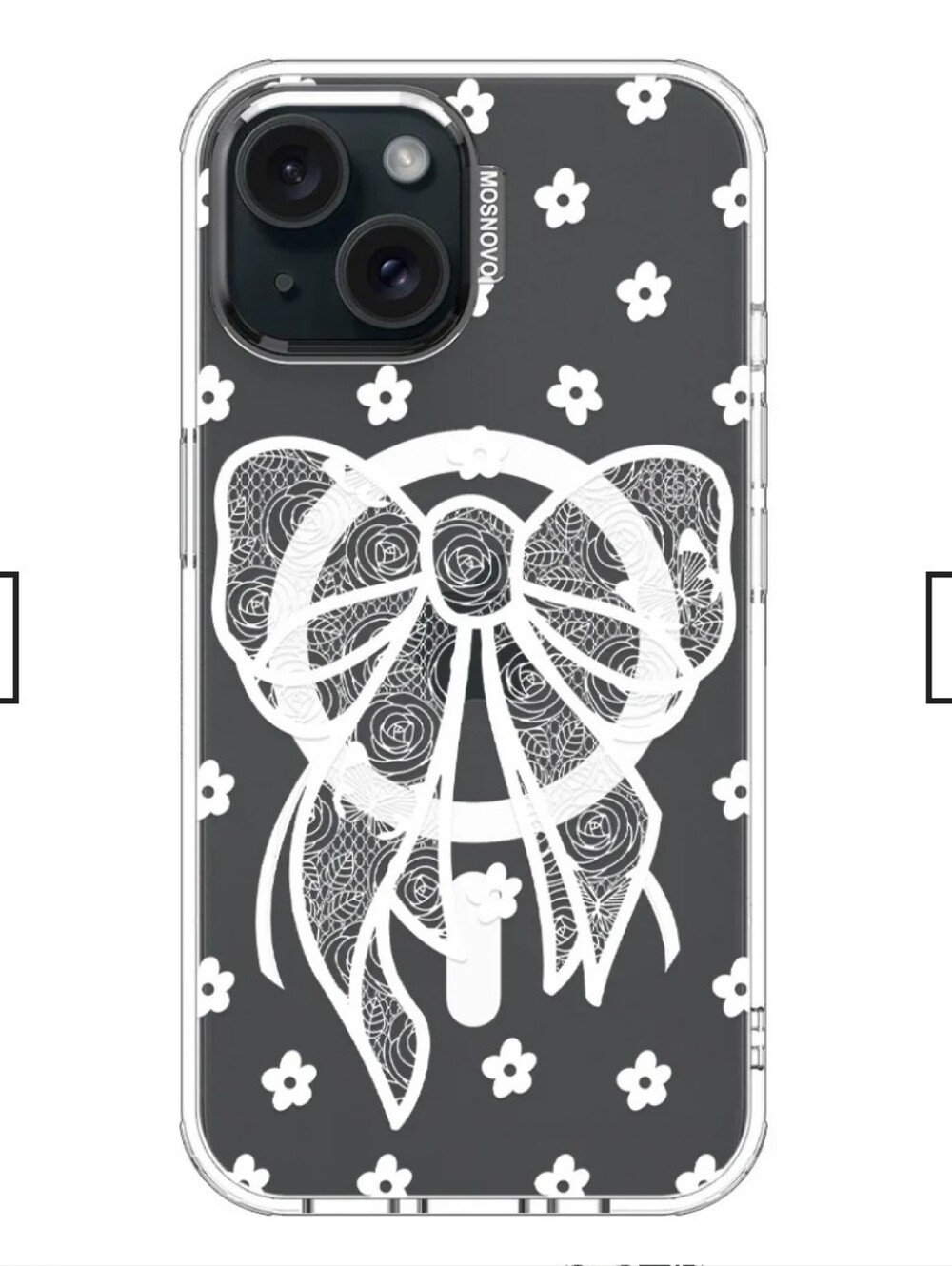 MOSNOVO iPhone 14 Pro Max Case - Lace Bow Magsafe Compatible